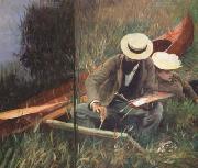John Singer Sargent Paul Helleu Sketching with his Wife (mk18) oil on canvas